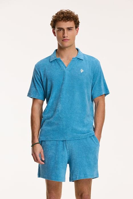 NICO TOWELING POLO CANADIAN BLUE by Shiwi