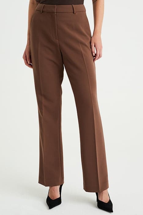 TROUSER BROWN by WE Fashion