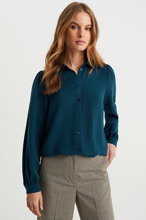 BLOUSE GREEN BLUE by WE Fashion