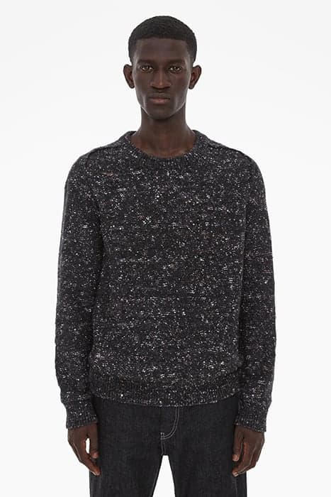 DONEGAL RAGLAN WOOL, SILK BLACK by Helmut Lang