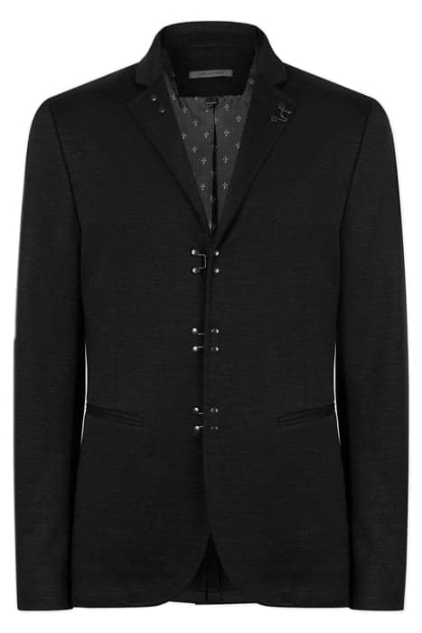 SLIM FIT CONVERTIBLE NOTCH LAPEL HOOK AN BLACK by John Varvatos