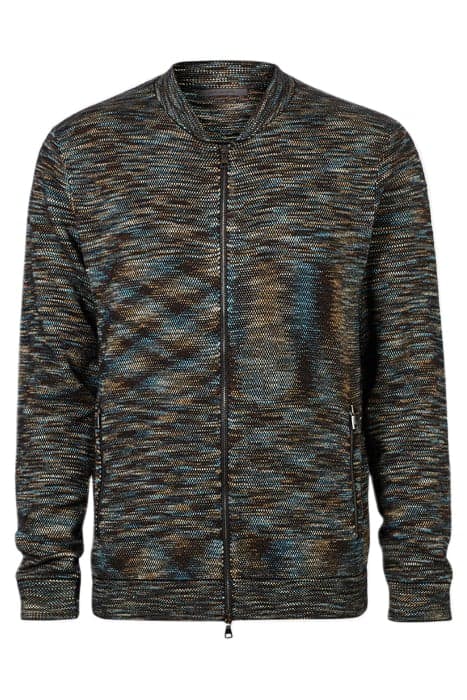 SYLVAN REGULAR FIT BASEBALL ZIP-FRONT JA BLUE TOPAZ by John Varvatos