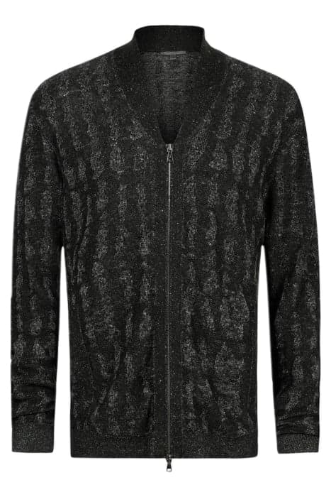 RIVINGTON REGULAR FIT ZIP-FRONT CARDIGAN IRON GREY by John Varvatos