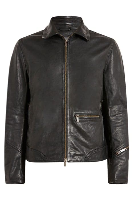 DEGRAW JACKET - 2-WAY CF ZIPPER CLOSURE BLACK by John Varvatos