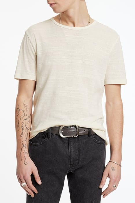 WINONA REGULAR FIT SS CREWNECK SALT by John Varvatos