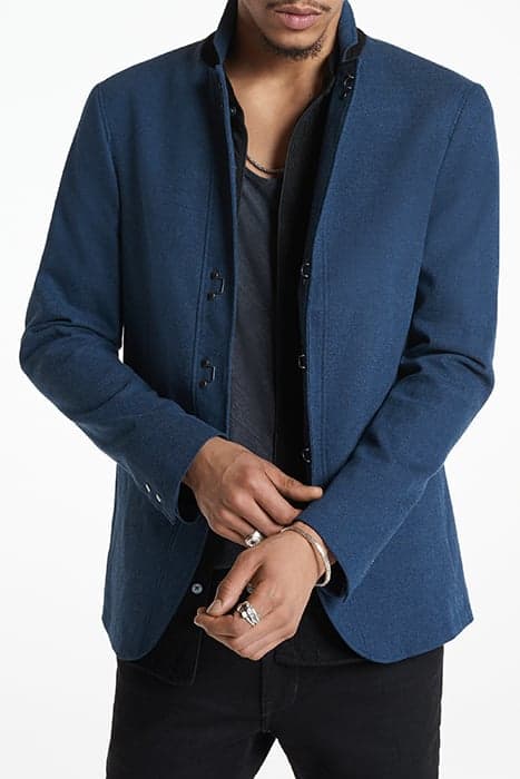 SLIM FIT NOTCH LAPEL JACKET WITH H B CLO COSMOS BLUE by John Varvatos