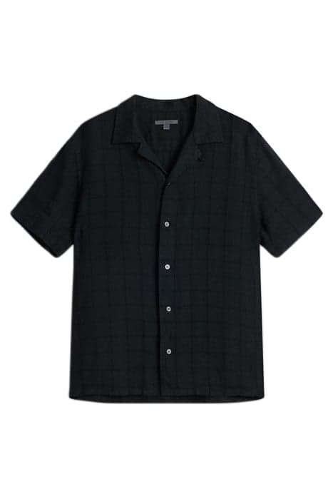 DANNY SS CAMP SHIRT BLACK by John Varvatos