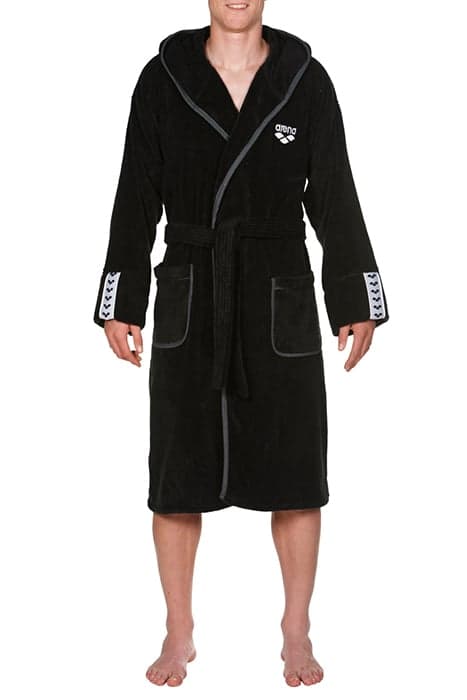 M PREMIUM SOFT ROBE BLACK GREY by Arena