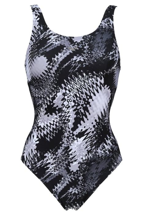 W ZORA U BACK ONE PIECE D-CUP BLACK MULTI by Arena