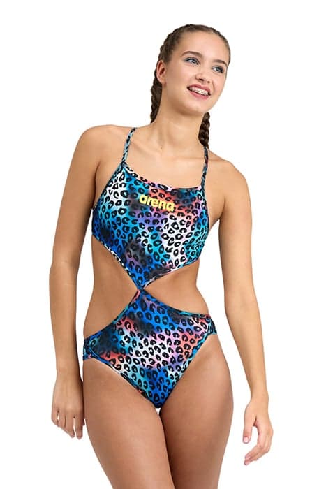 WOMEN'S RULE BREAKER SWIMSUIT TWIST'N'MI BLACK-MULTI-MULTI by Arena