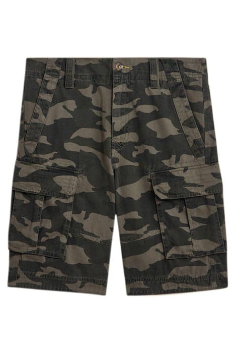 HALSALL ORGANIC CARGO SHORT GREEN MULTI by White Stuff