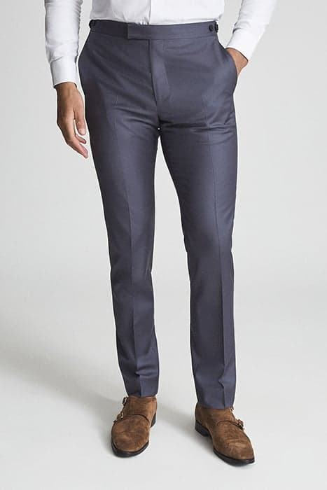 HIKED-WOOL MIXER TROUSER AIRFORCE BLUE by Reiss