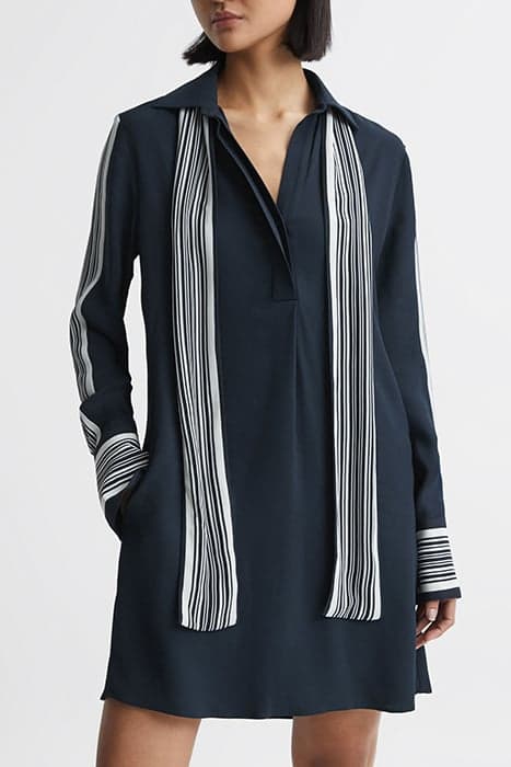 ELLIE-SIDE STRIPE MINI DR NAVY by Reiss