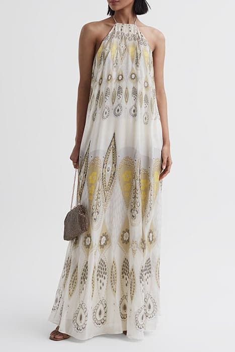 LIZA-PRINTED OCCASION MAX YELLOW by Reiss