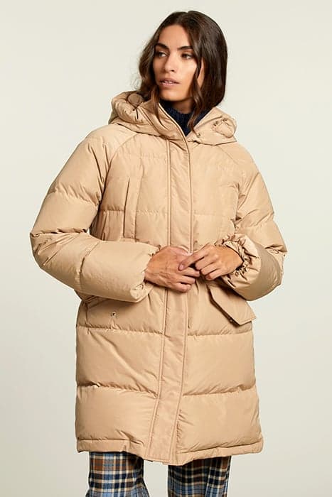 BEIGE HOODED DOWN JACKET by River Woods