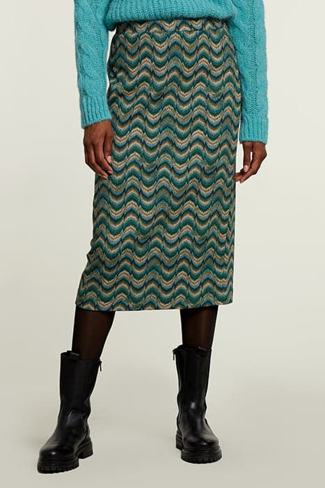 MULTI JACQUARD MIDI SKIRT by River Woods