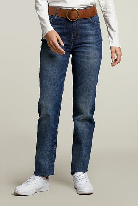 DENIM STRAIGHT HIGH WAIST JEANS by River Woods