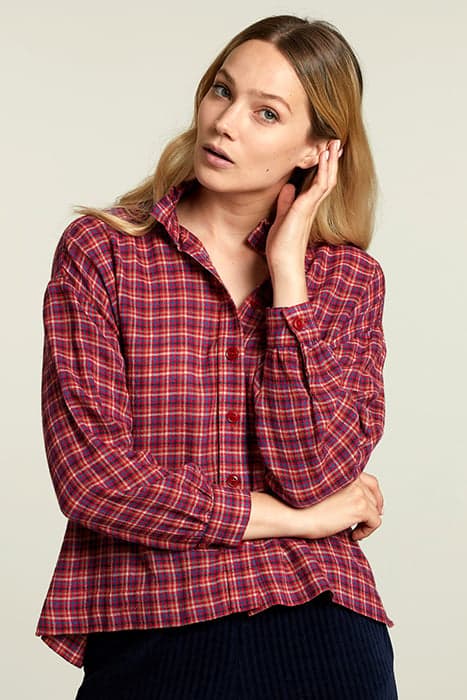 MULTI CHECKED BLOUSE by River Woods