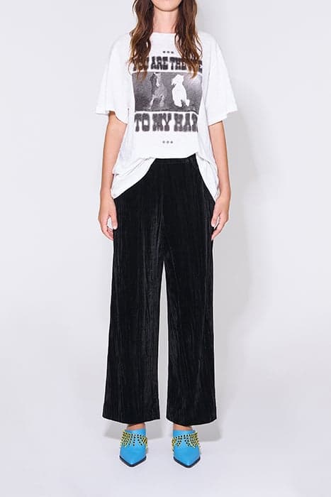 BLACK VELVET TROUSERS by Bimba y Lola