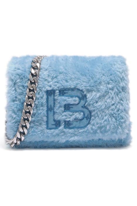 M LIGHT BLUE FUR SHOULDER BAG by Bimba y Lola