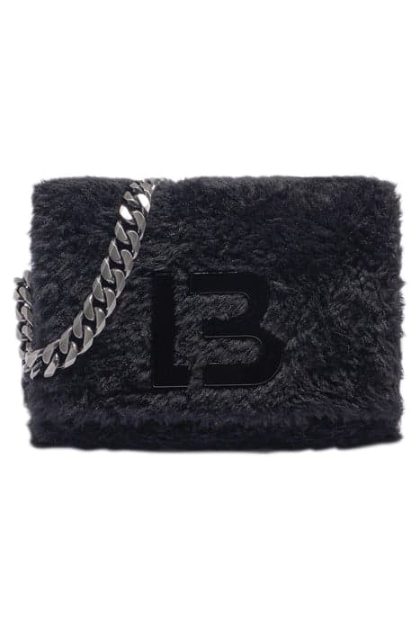 M BLACK FUR SHOULDER BAG by Bimba y Lola