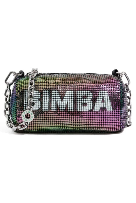 IRIDESCENT MESH CYLINDRICAL BAG by Bimba y Lola