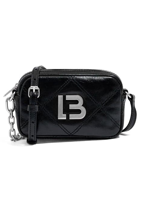 XS BLACK LEATHER CROSSBODY BAG by Bimba y Lola