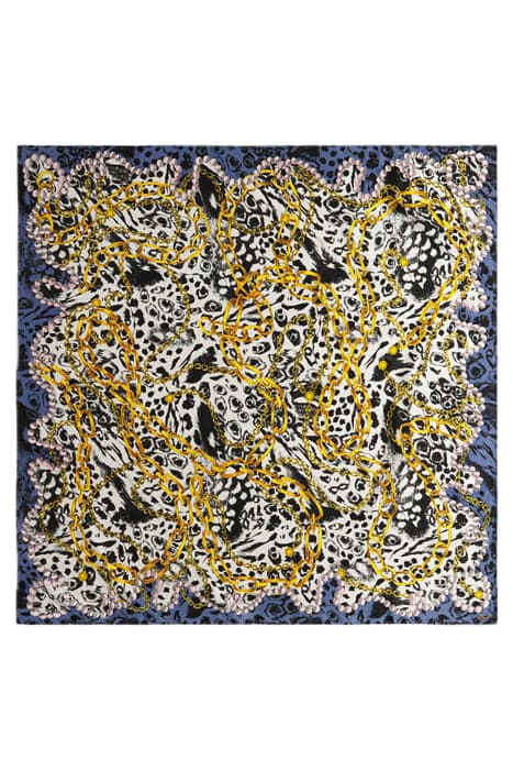 ANIMAL AND CHAIN PRINT SCARF by Bimba y Lola