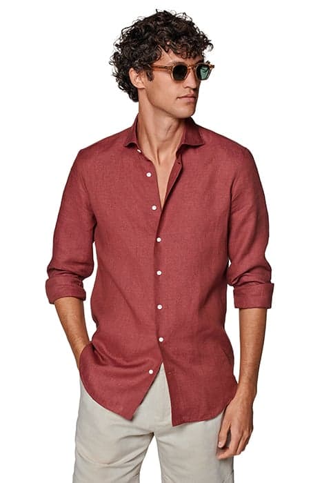 RED SLIM FIT SHIRT by Suitsupply