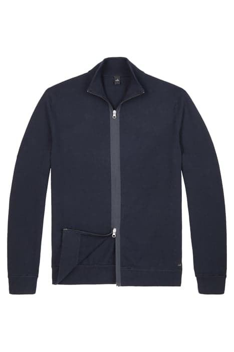 WILSON | FULL ZIPPED PULLOVER NAVY BLUE by WAHTS