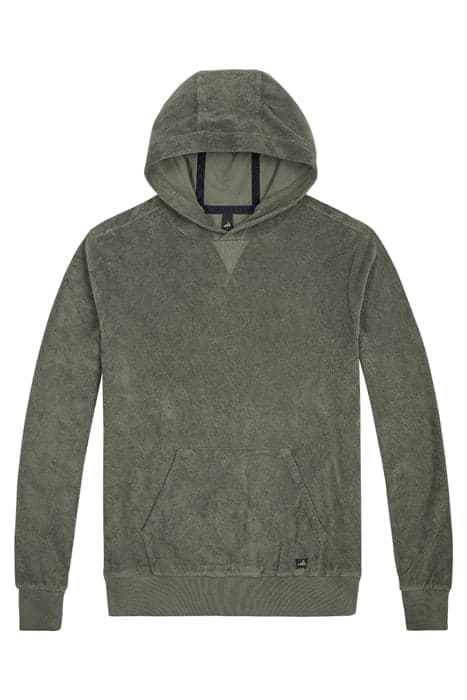 REED | TOWELING HOODIE ARMY GREEN by WAHTS