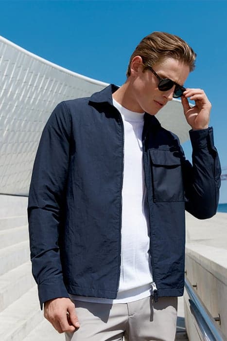 LUCAS | TECH STRETCH SHIRT JACKET DARK NAVY by WAHTS