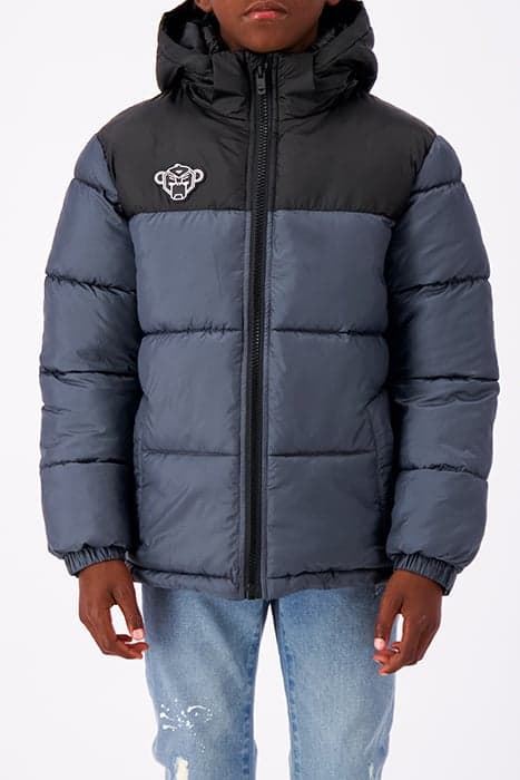 JR PEEK PUFFER JACKET GREY by Black Bananas