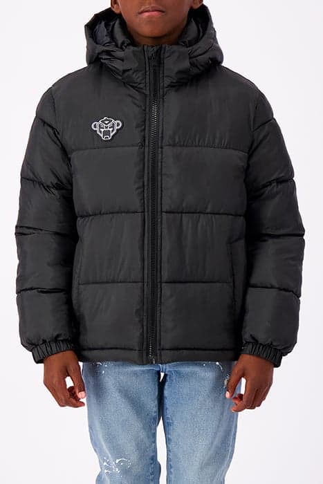 JR PEEK PUFFER JACKET BLACK by Black Bananas