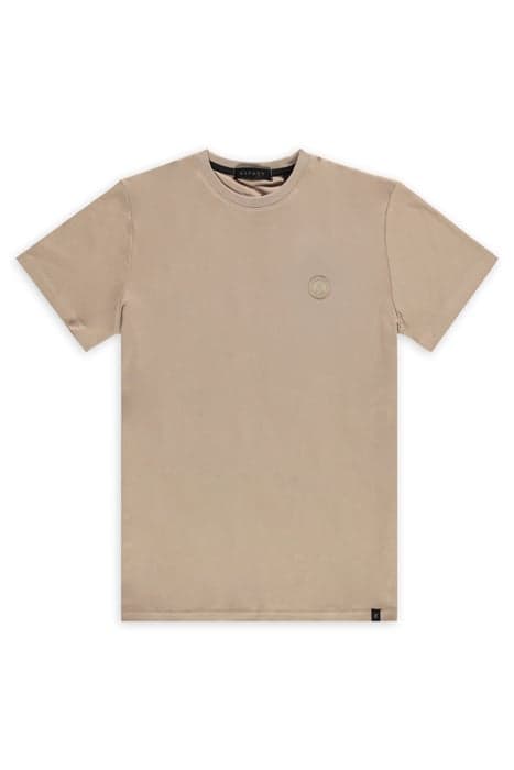 LEATHER TEE TAUPE by ASPACT