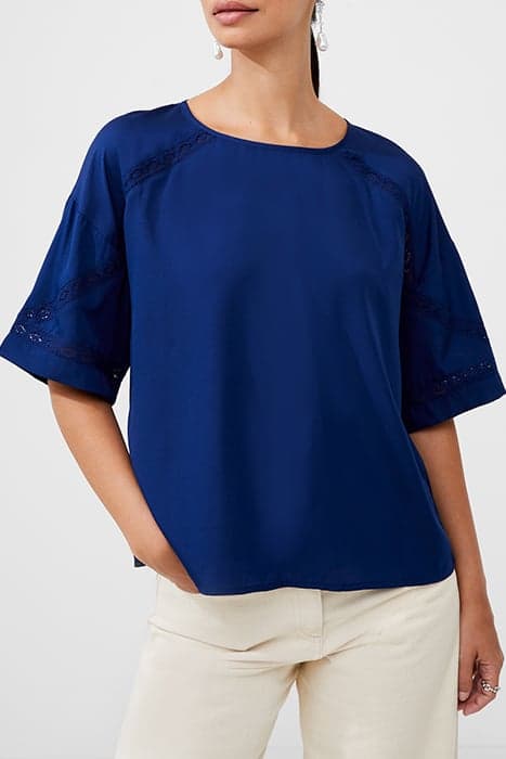 CREPE LIGHT TOP BLUE by French Connection