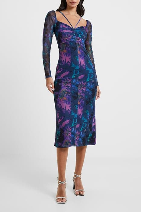 TONI MESH GABRIELA DRESS BLUE by French Connection