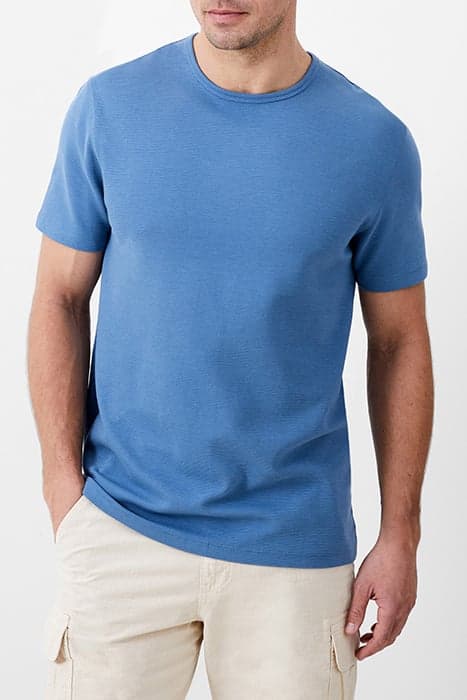 SS OTTOMAN TEXTURE TEE BLUE by French Connection