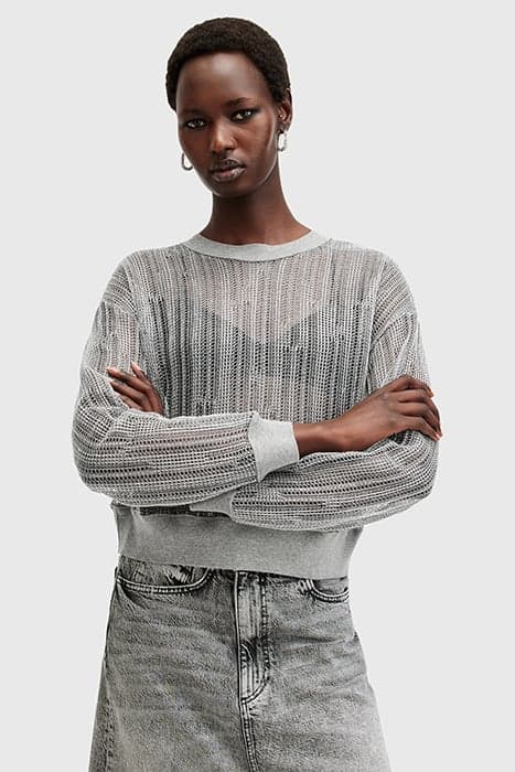 GIANA LS SWEAT SILVER by AllSaints