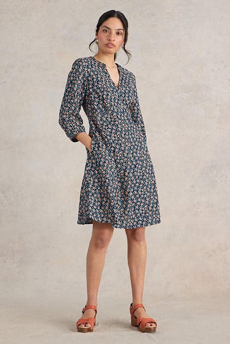 FRANCES DRESS NAVY PRINT by White Stuff