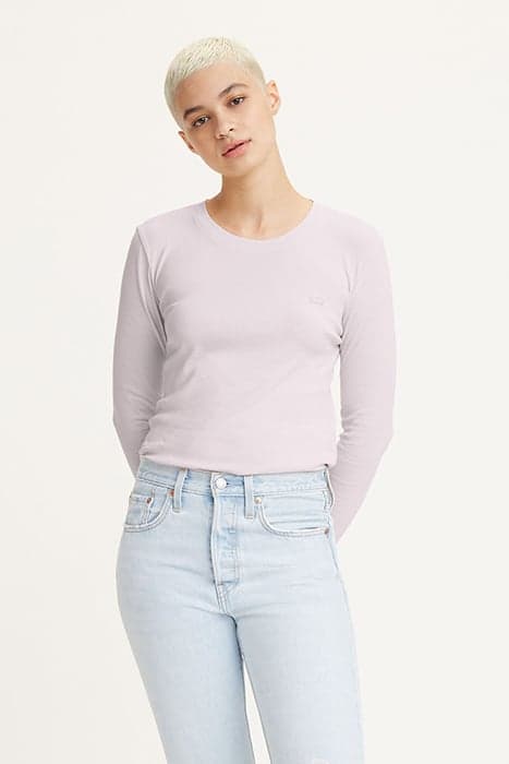 LS BABY TEE MAUVE CHALK by Levi's