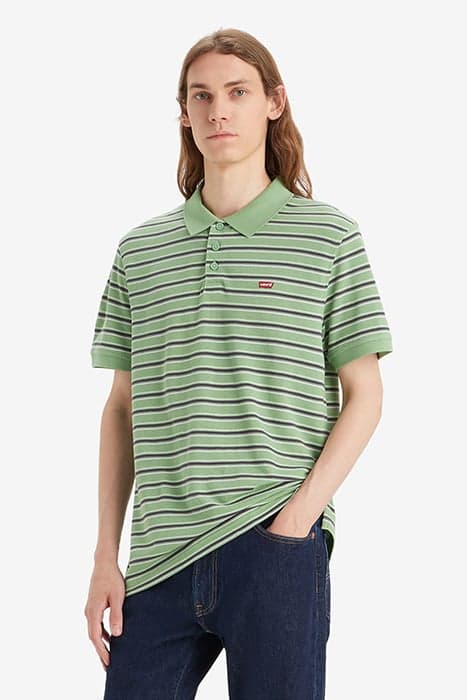 LEVIS HM POLO HOPSCOTCH STRIPE ASPEN GRE by Levi's