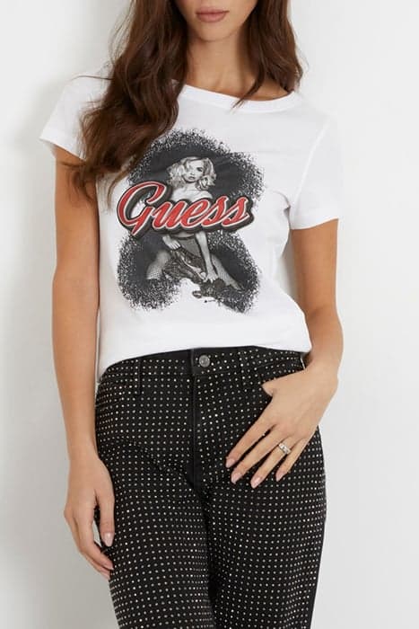 SS CN ADV GUESS TEE WHITE GUESS GIRL COM by GUESS ECO