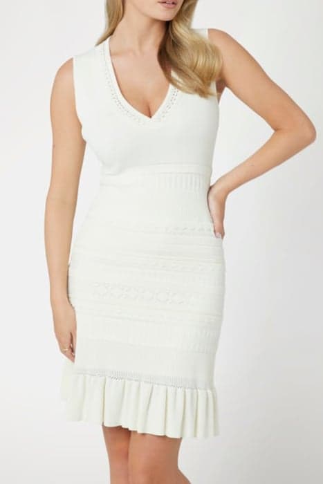 SYRIA SL V NECK DRES PALE PEARL by Marciano by Guess