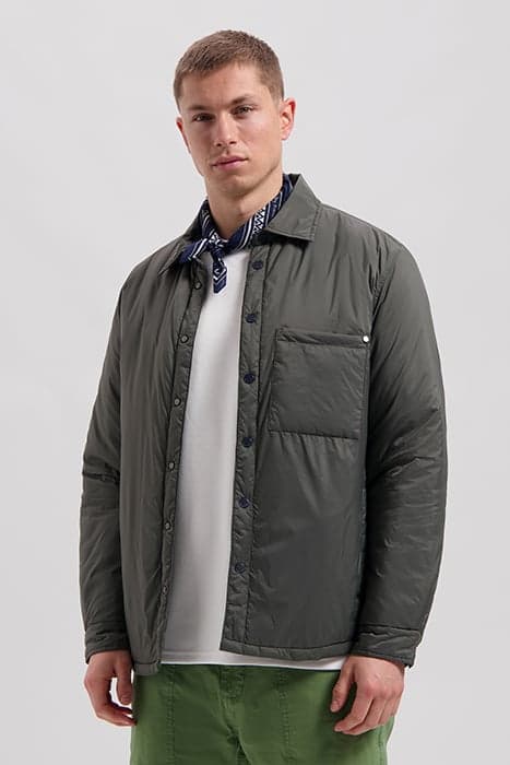 DS_COLTER PADDED OVERSHIRT BELUGA by Dstrezzed