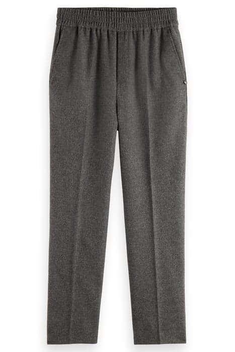 MAIA - MID RISE TAPERED LEG WOOL FLANNEL PULL-ON PANT CHARCO by Scotch & Soda