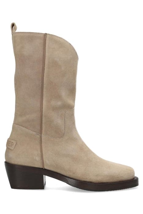 SHS1157 WESTERN BOOT WAXED SUEDE LIGHT TAUPE by Shabbies Amsterdam