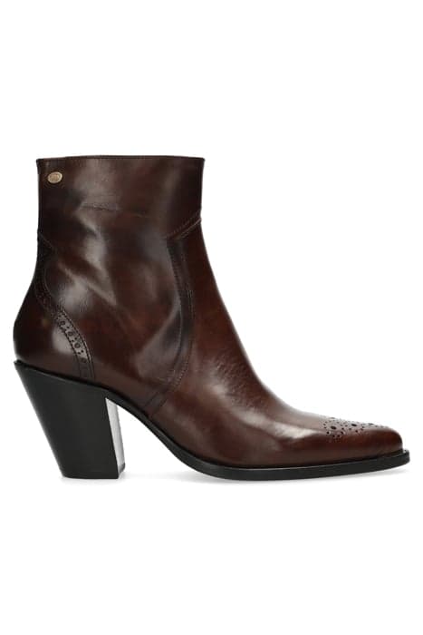 BLAIRE ANKLE BOOT BROGUE PRINT DARK BROWN by Fred de la Bretoniere