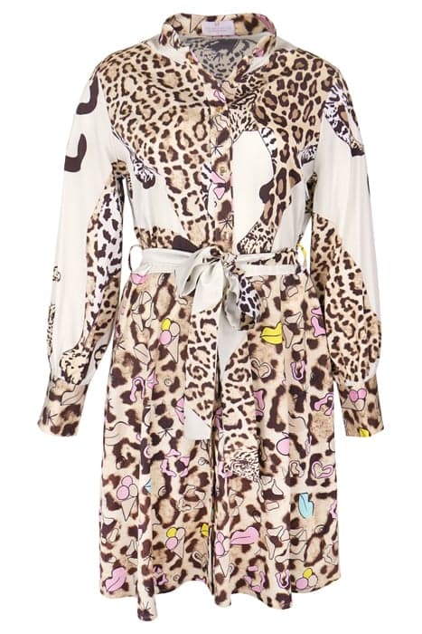 DRESS LOUVAIN BEIGE ECRU LEOPARD by Mucho Gusto