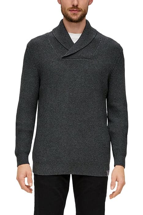 S.OLIVER PULLOVER GREY/BLACK by s. Oliver